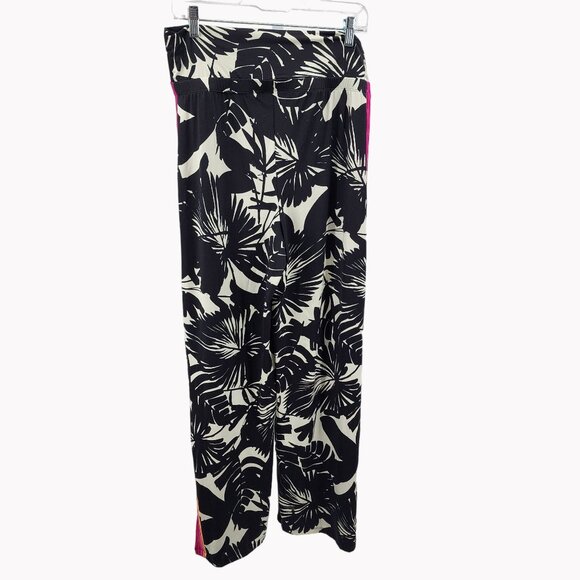 Trina Turk Women's Lennox Swim Spa Side slit Pants Large Black White NEW $162 - Picture 7 of 9